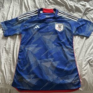 Adidas Japan 2022 World Cup Home Authentic Short Sleeve Jersey Shirt Soccer FIFA